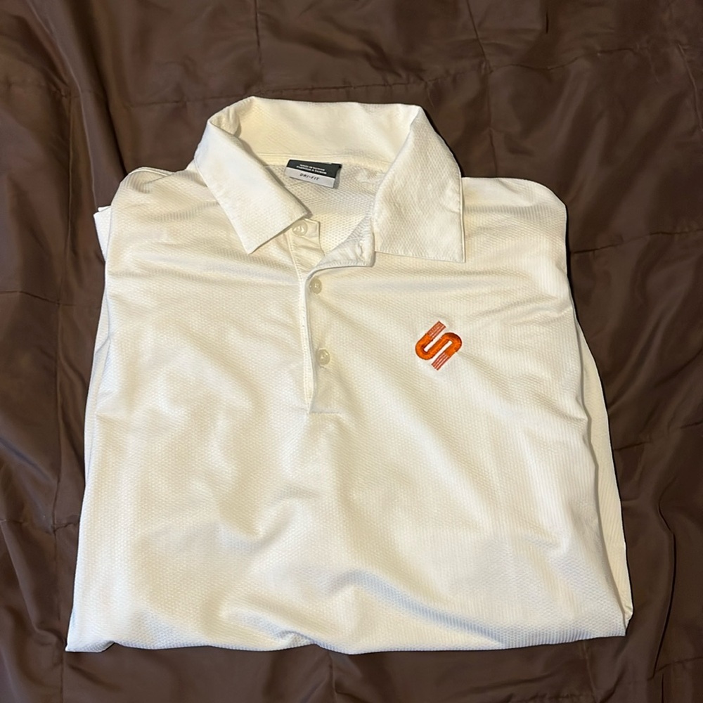 White Nike Golf Shirt